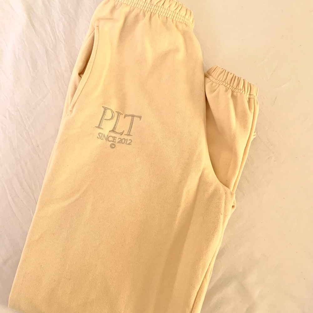 Yellow PLT Joggers